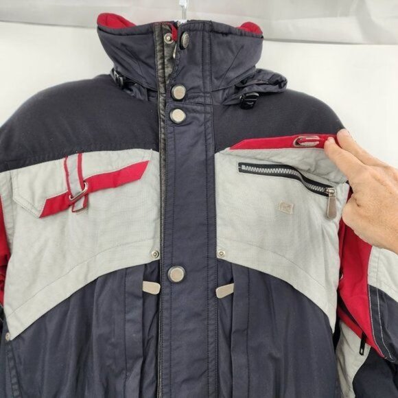 FERA Men's Black Ski Jacket Vintage Snowboard Size Small EUC - Picture 3 of 14